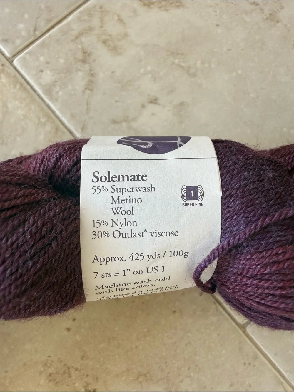 Lorna's Laces Hand-Dyed Yarn in Plum - The “L”